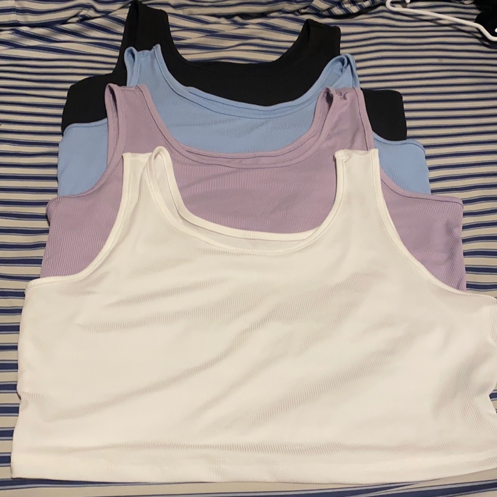 Plus size Rib-Knit Crop Tank Top